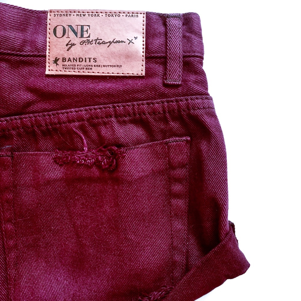 LIKE NEW // one teaspon bandit shorts // sz 27